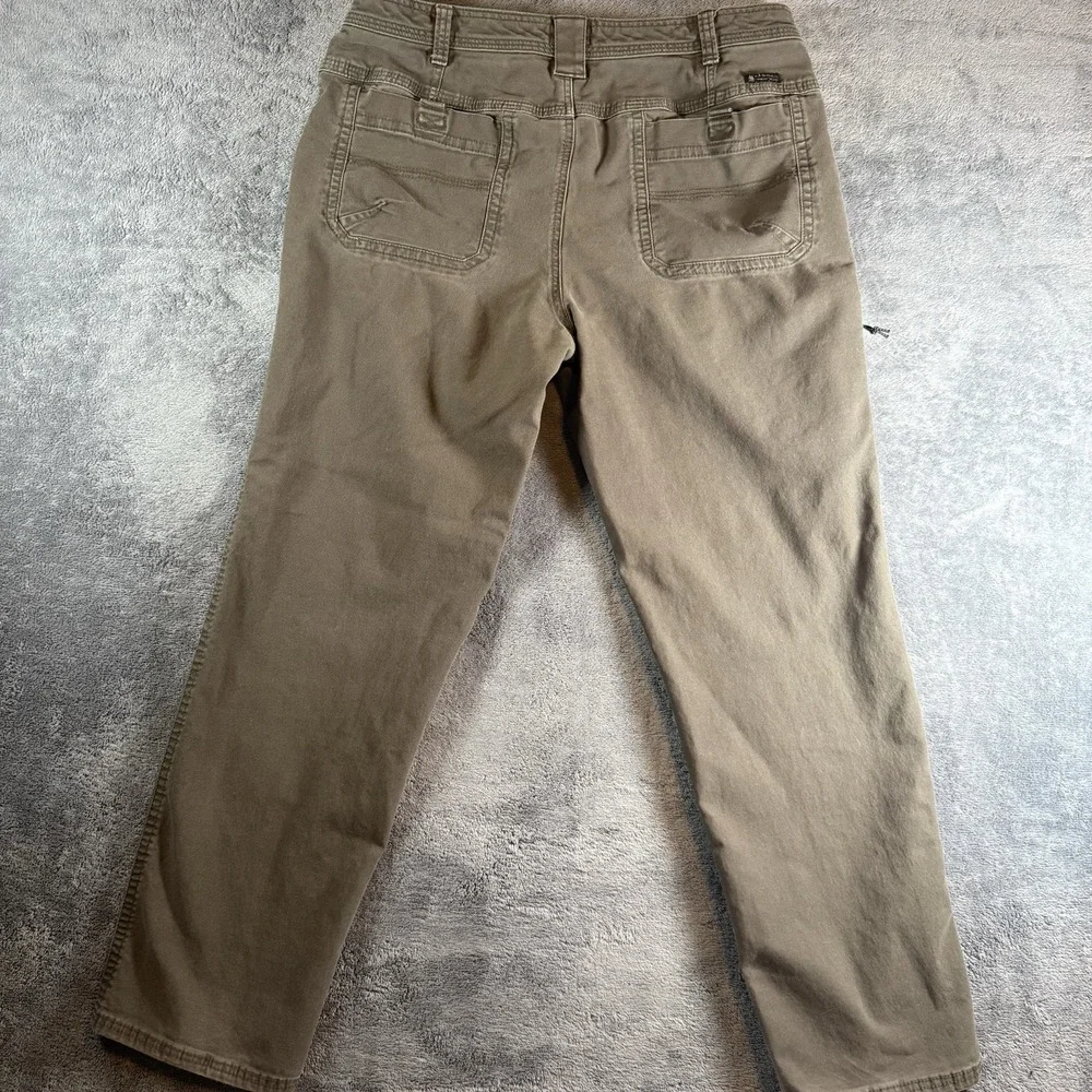 GH Bass Co Brown Canvas Hard Service Pants Men's 38x34 Outdoors Utility Workwear